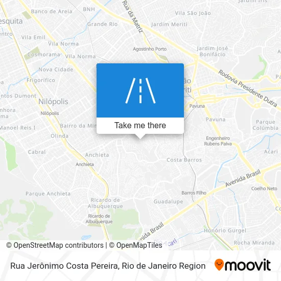 Rua Jerônimo Costa Pereira map