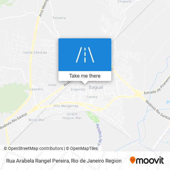 Mapa Rua Arabela Rangel Pereira