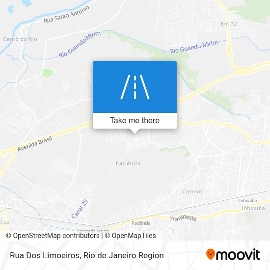 Rua Dos Limoeiros map
