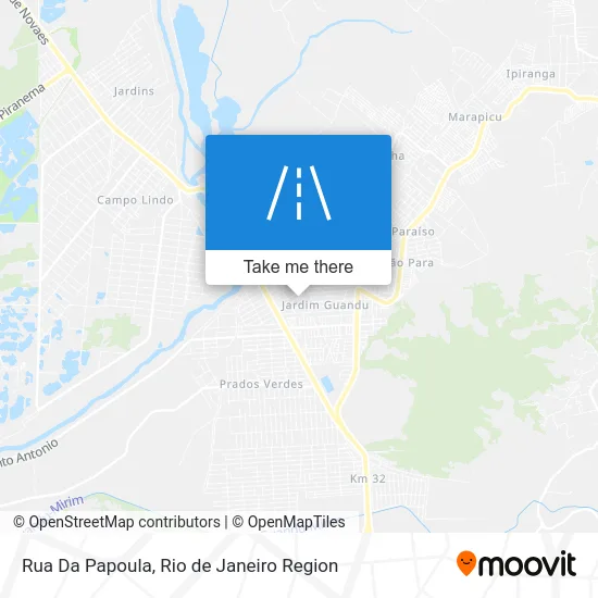 Rua Da Papoula map