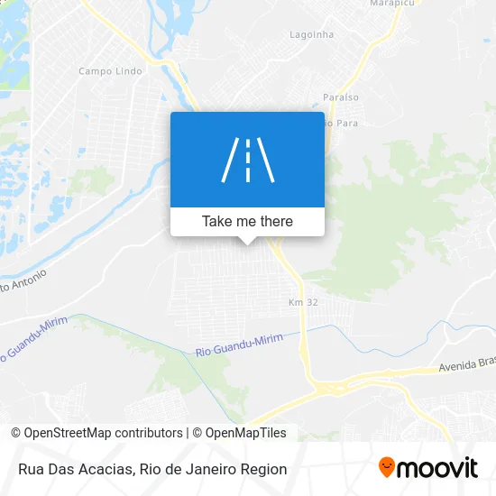 Rua Das Acacias map