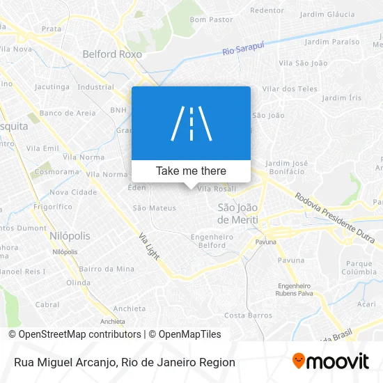 Rua Miguel Arcanjo map