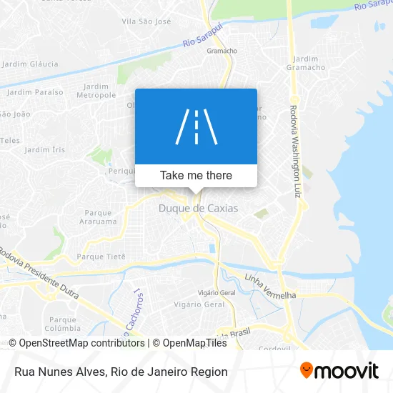 Rua Nunes Alves map