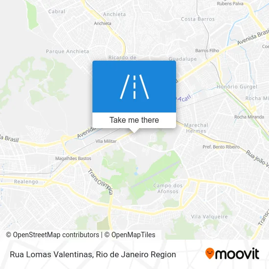 Rua Lomas Valentinas map