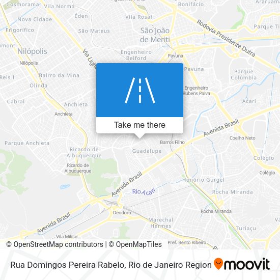 Rua Domingos Pereira Rabelo map
