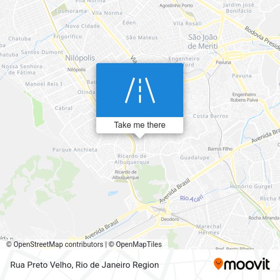 Rua Preto Velho map