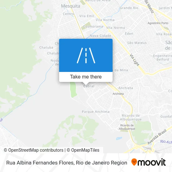 Rua Albina Fernandes Flores map