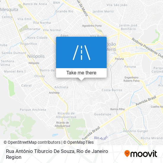 Mapa Rua Antônio Tiburcio De Souza