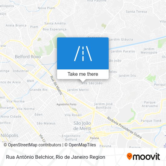 Rua Antônio Belchior map