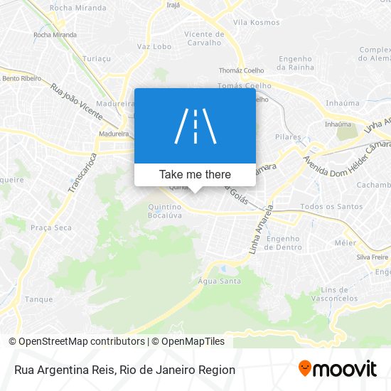 Mapa Rua Argentina Reis