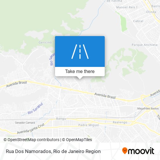 Rua Dos Namorados map