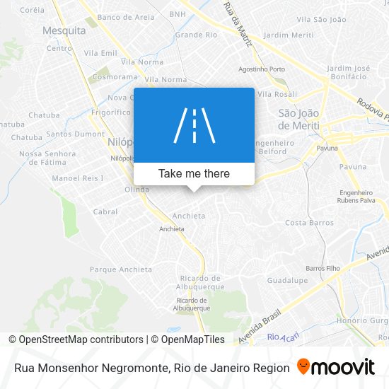 Rua Monsenhor Negromonte map