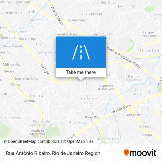 Rua Antônio Ribeiro map