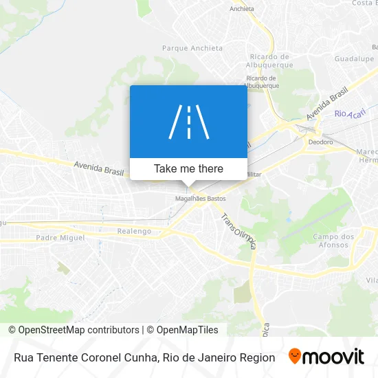 Rua Tenente Coronel Cunha map