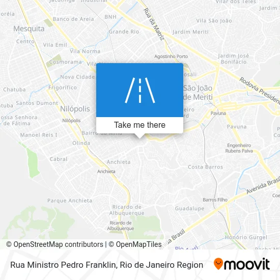 Rua Ministro Pedro Franklin map