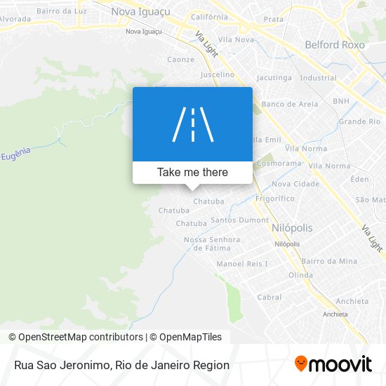 Rua Sao Jeronimo map