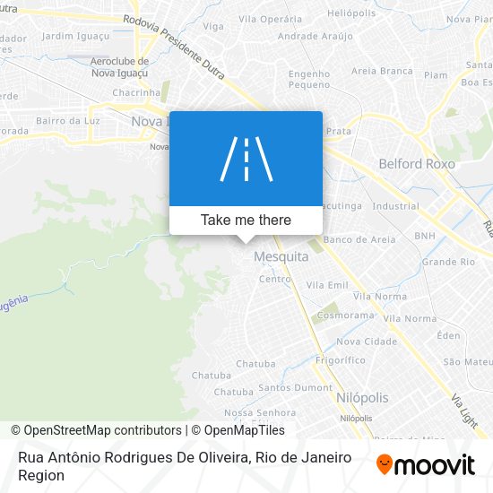 Rua Antônio Rodrigues De Oliveira map