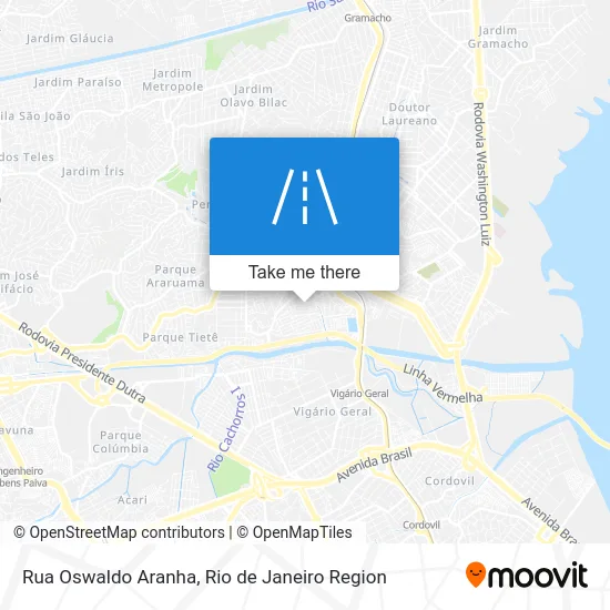 Rua Oswaldo Aranha map