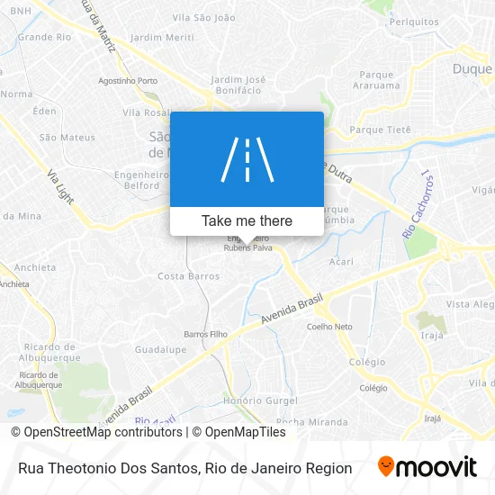 Rua Theotonio Dos Santos map