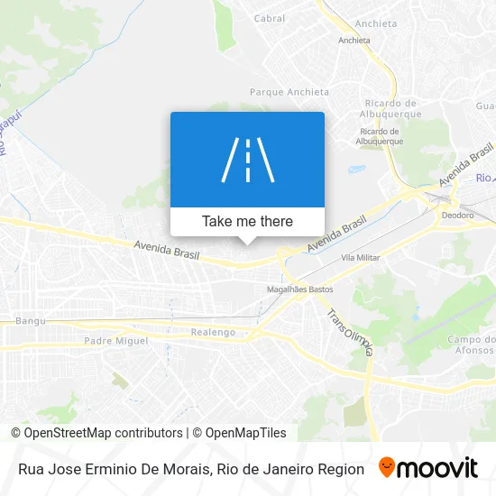 Rua Jose Erminio De Morais map