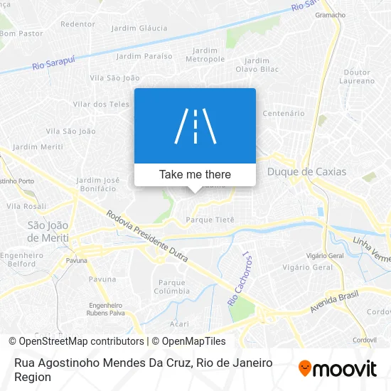 Rua Agostinoho Mendes Da Cruz map