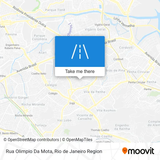 Rua Olimpio Da Mota map