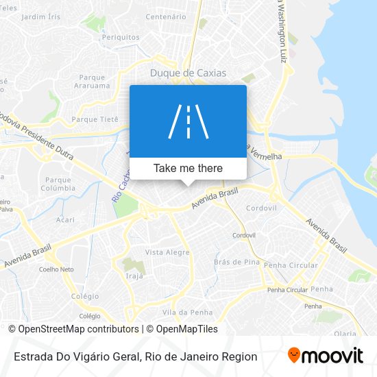 Estrada Do Vigário Geral map