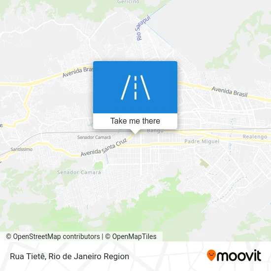 Rua Tietê map