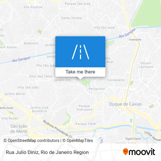 Rua Julio Diniz map