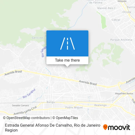 Estrada General Afonso De Carvalho map