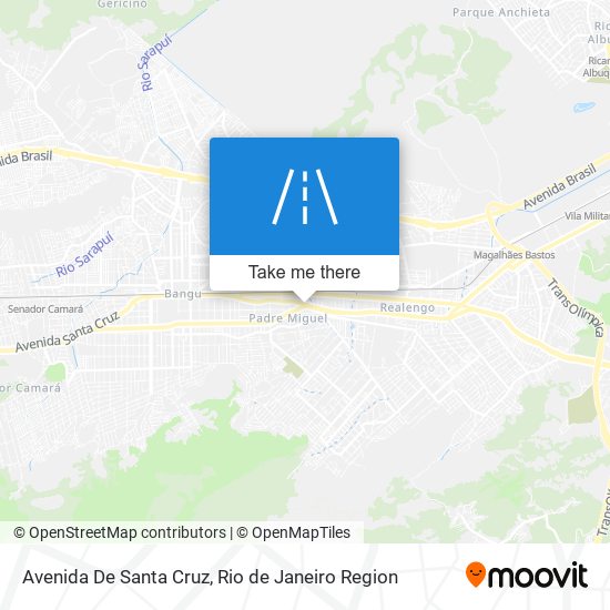Mapa Avenida De Santa Cruz