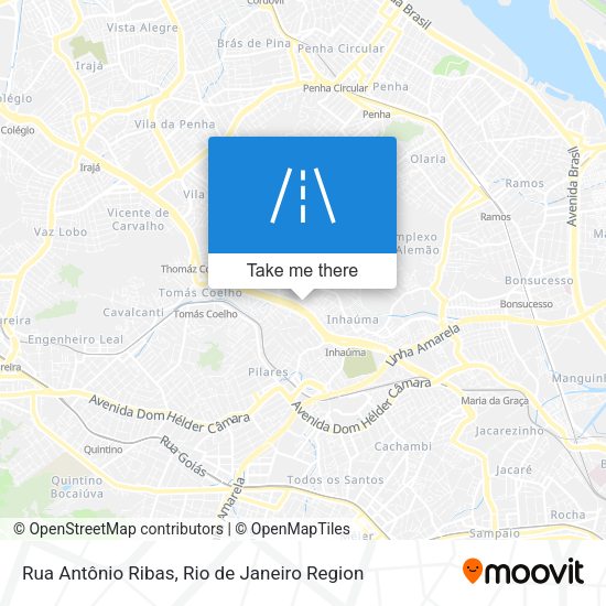 Rua Antônio Ribas map