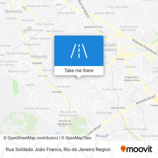Rua Soldado João Franco map