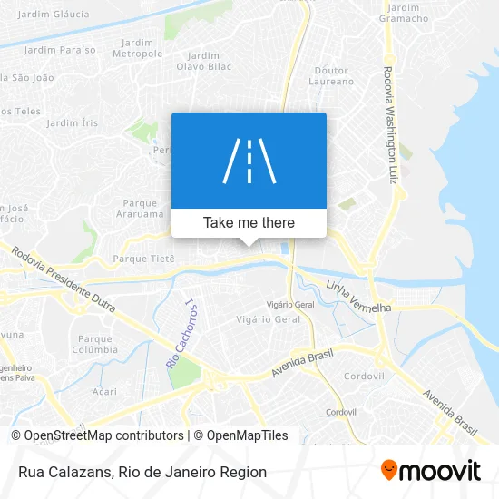 Rua Calazans map