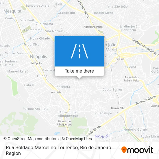 Rua Soldado Marcelino Lourenço map
