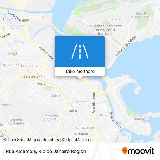 Rua Alcaméia map