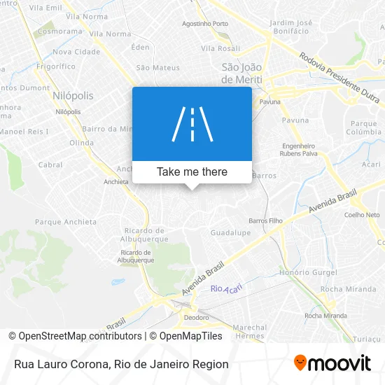 Rua Lauro Corona map