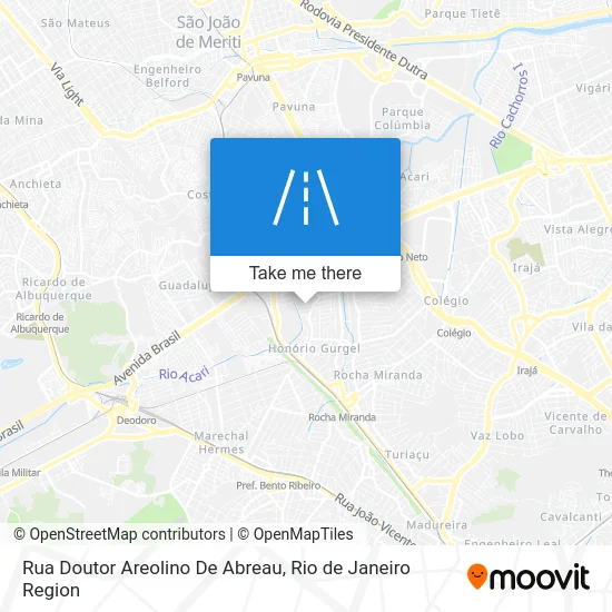 Rua Doutor Areolino De Abreau map