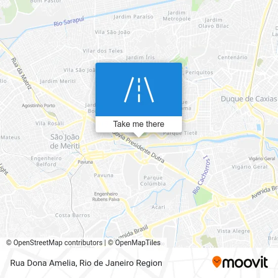 Rua Dona Amelia map