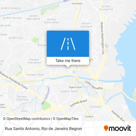 Rua Santo Antonio map