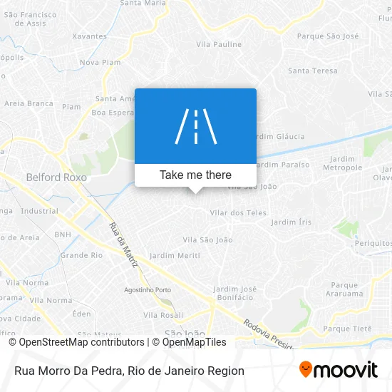 Rua Morro Da Pedra map