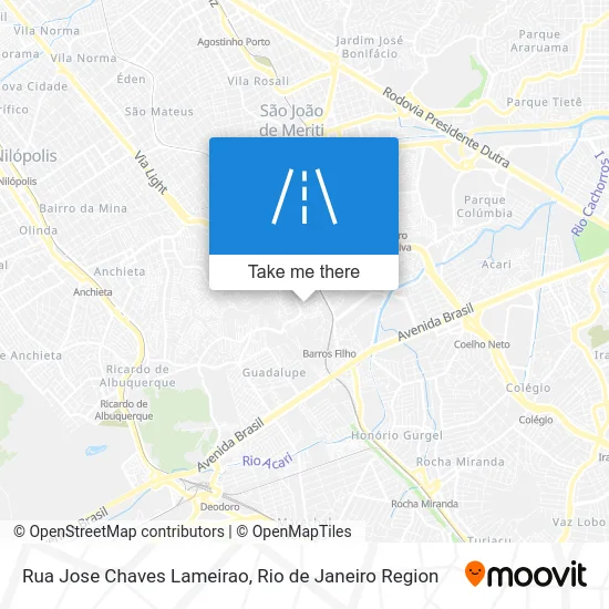 Rua Jose Chaves Lameirao map