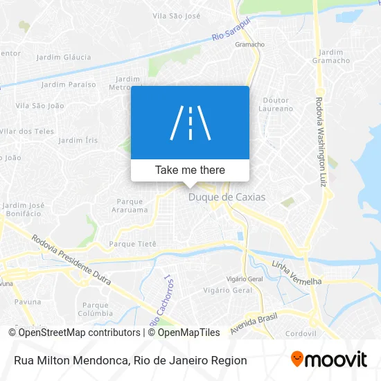 Rua Milton Mendonca map