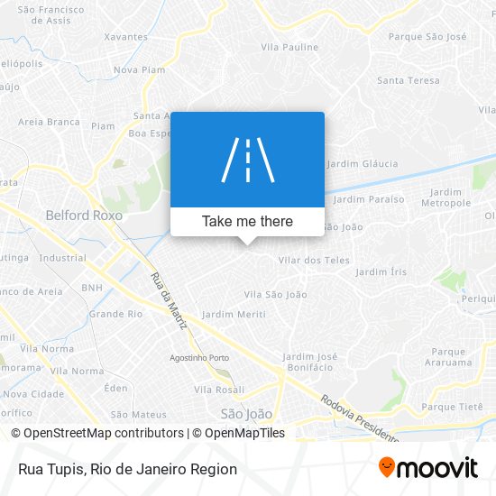 Rua Tupis map