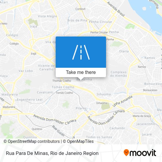 Rua Para De Minas map