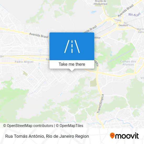 Rua Tomás Antônio map