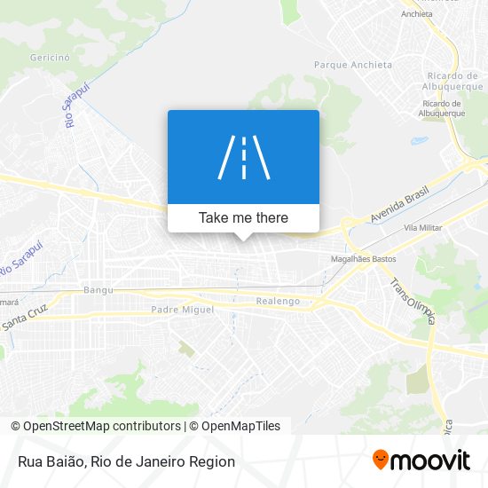 Rua Baião map