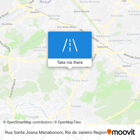 Rua Santa Joana Mariabononi map