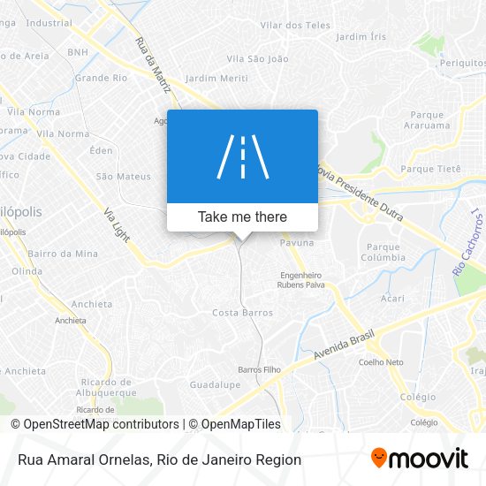 Rua Amaral Ornelas map