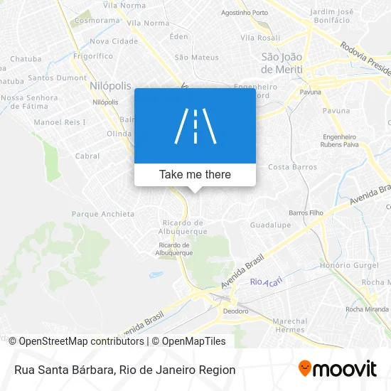 Rua Santa Bárbara map